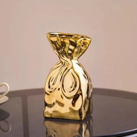Electroplated Ceramic Vase